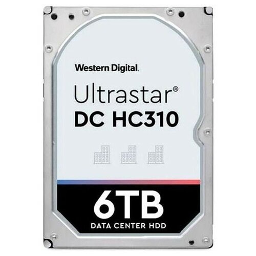 Жесткий диск WD Original SAS 3.0 6Tb 0B36047 HUS726T6TAL5204 Ultrastar DC HC310 (7200rpm)