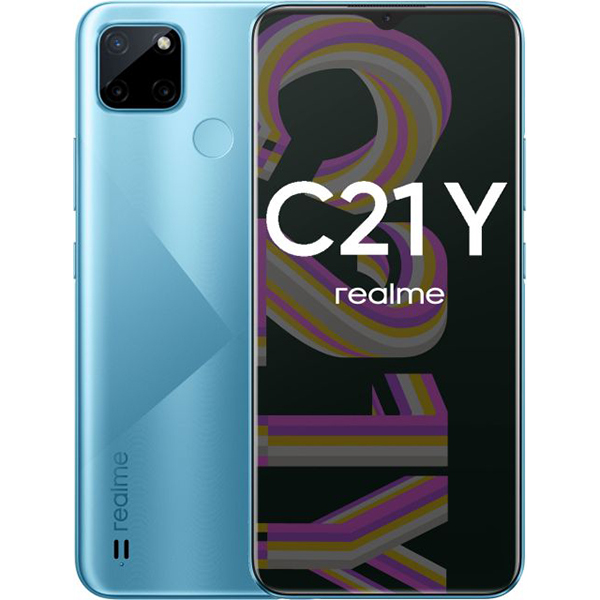 Смартфон realme C21Y 3/32 ГБ,  голубой