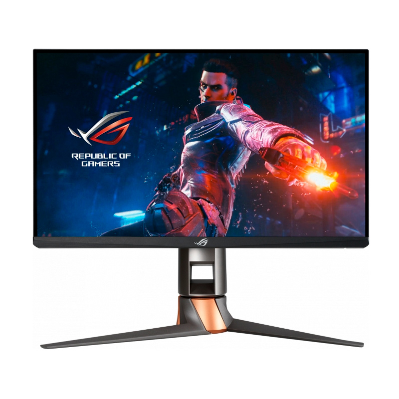 Монитор ASUS 24.5" ROG PG259QN IPS LED ProGaming, 1920x1080, 1ms, 400cd/m2, 178°/178°, 360Hz, HDMI, DP, USB-Hub, HAS, HDR10, Tilt, Swivel, Pivot, VESA, Silver-Black