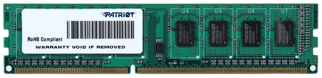 Оперативная память DIMM 4 Гб DDR3 1600 МГц Patriot (PSD34G160081) PC-12800