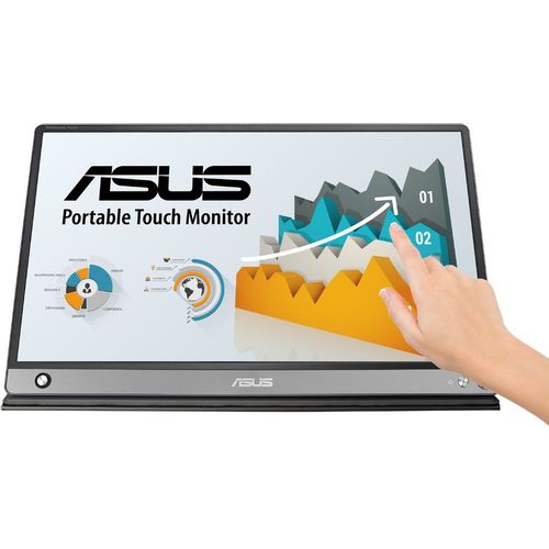 Монитор 15.6" ASUS MB16AMT DarkGrey(IPS, LED, Wide, 1920x1080, 5ms, 178°/178°, 250 cd/m, 700,000:1