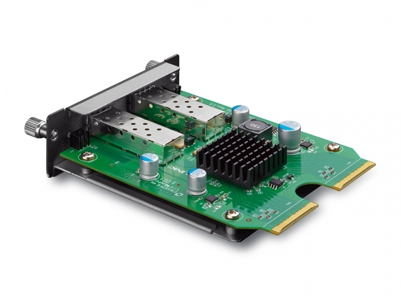 10-Gigabit 2-Port SFP + Module, Optional Module for T3700G-52TQ/T3700G-28TQ/T2700G-28TQ, 2 10G SFP+ Slots, Compatible with SFP+ Transceivers/SFP+ Cables