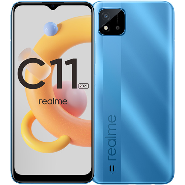 Смартфон realme C11 2021 2/32 ГБ RU, голубое озеро