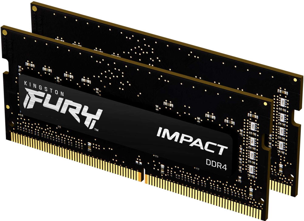 Оперативная память 16Gb DDR4 2666MHz Kingston Fury Impact SO-DIMM (KF426S15IBK2/16) (2x8Gb KIT)