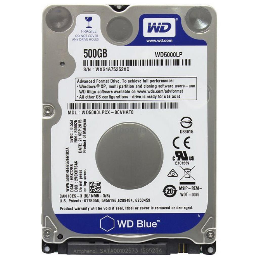 Жесткий диск 2.5" 500GB 5400RPM 128MB WD5000LPZX WDC