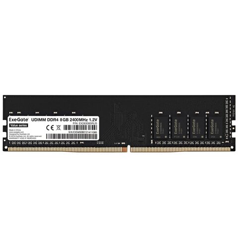 Модуль памяти ExeGate Value DIMM DDR4 8GB <PC4-19200> 2400MHz <EX283085RUS>