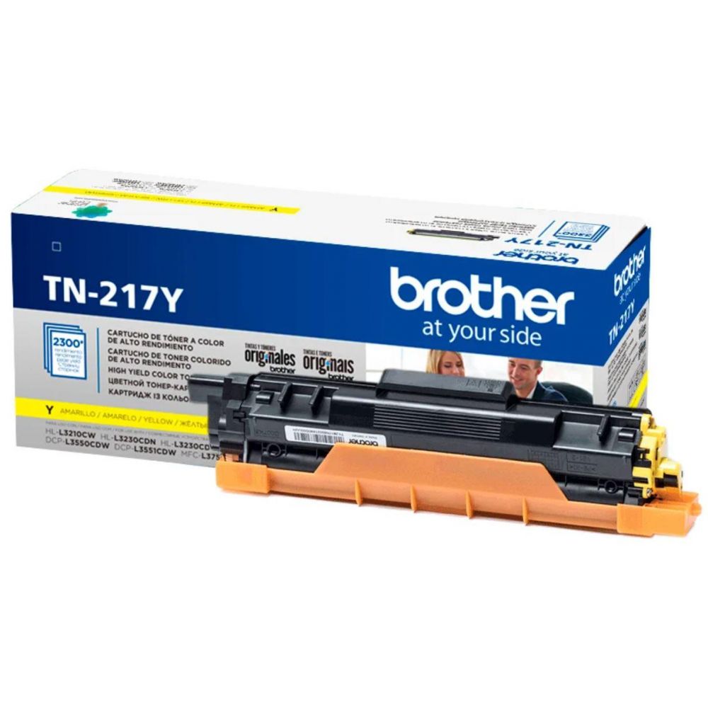 Картридж лазерный Brother TN217Y желтый (2300стр.) для Brother HL3230/DCP3550/MFC3770