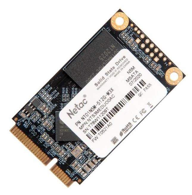 SSD mSATA Netac 512Gb N5M Series <NT01N5M-512G-M3X>