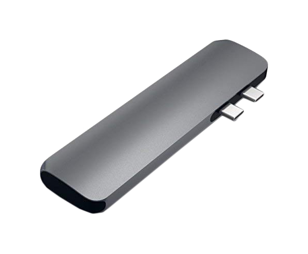 USB-хаб Satechi Aluminum Pro Hub для Macbook Pro (USB-C) Цвет серый космос.