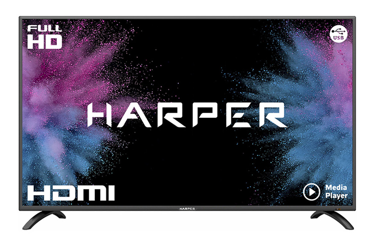 ЖК телевизор HARPER 43F670TS (1920 x 1080, HDMI, LAN, WiFi, USB, DVB-T2, Smart TV)