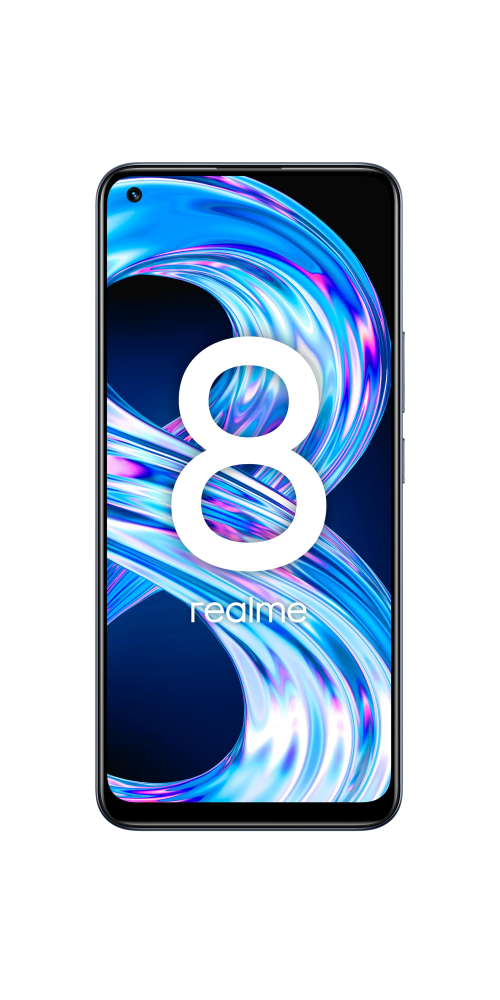 Смартфон Realme 8 128Gb 6Gb черный моноблок