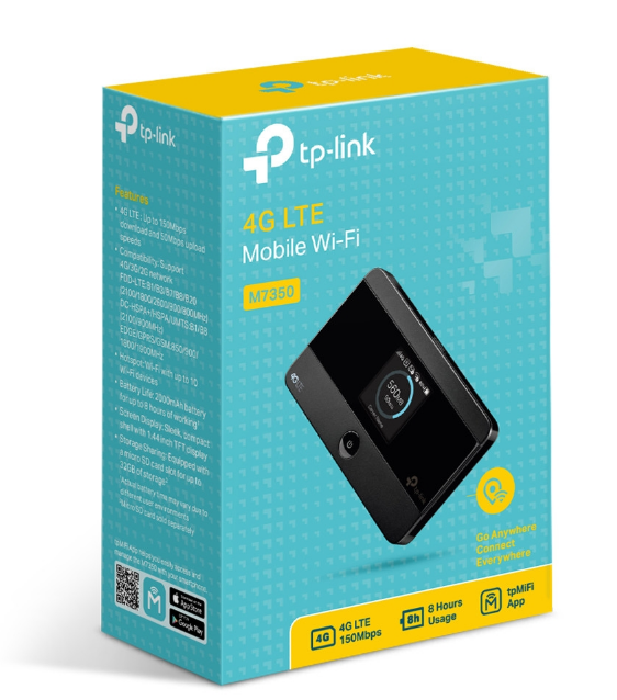 Wi-Fi роутер TP-LINK M7350 черный