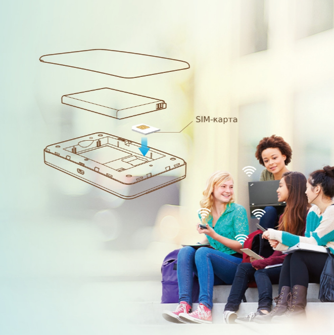 Wi-Fi роутер TP-LINK M7350 черный