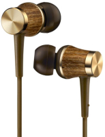 Наушники JVC проводные внутриканальные, модель HA-FW7-T-F, серия WOOD. Цвет: золотой.