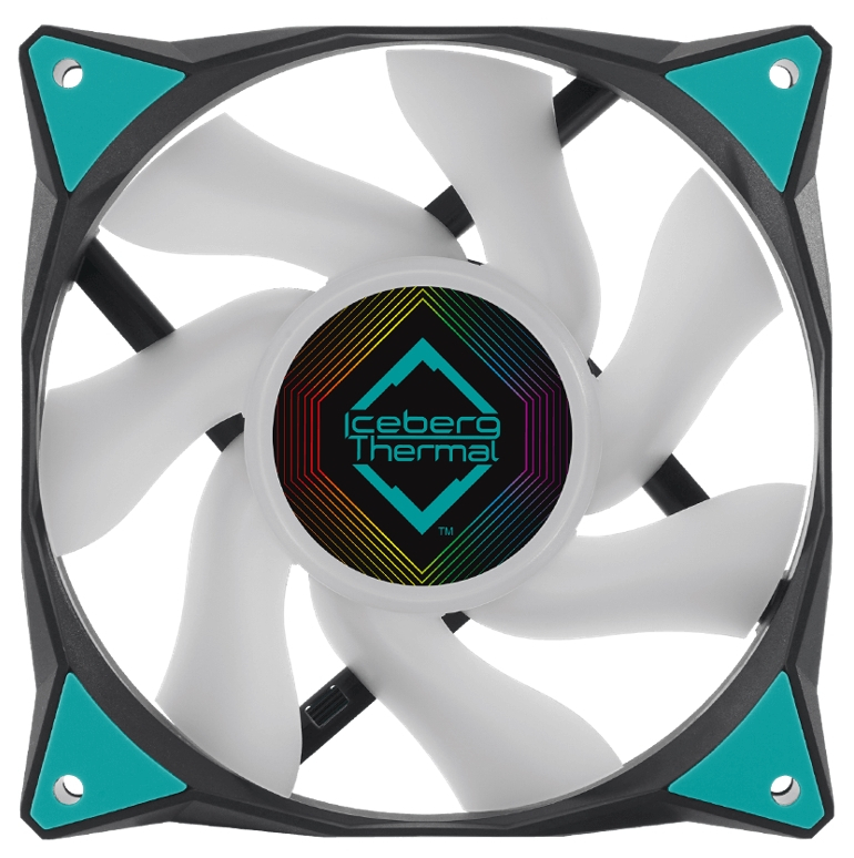 Вентилятор для корпуса Iceberg Thermal IceGALE ARGB 120mm BLACK 500 - 2200 RPM