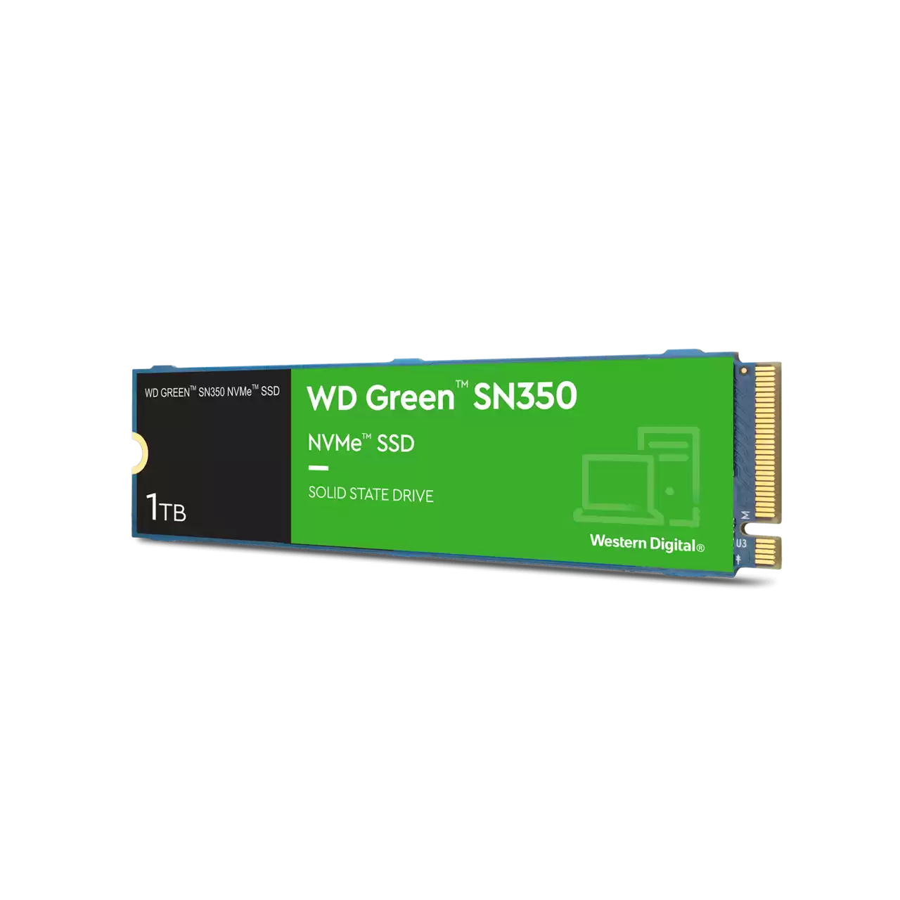 Накопитель SSD WD Original PCI-E x4 1Tb WDS100T3G0C Green SN350 M.2 2280