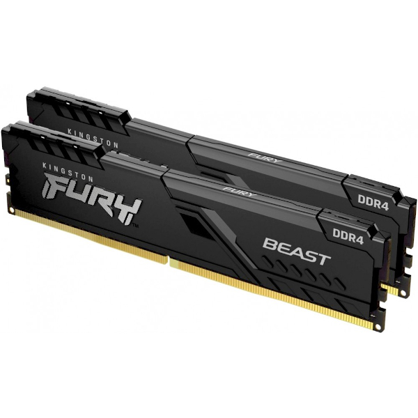 Оперативная память 16Gb DDR4 2666MHz Kingston Fury Beast (KF426C16BBK2/16) (2x8Gb KIT)