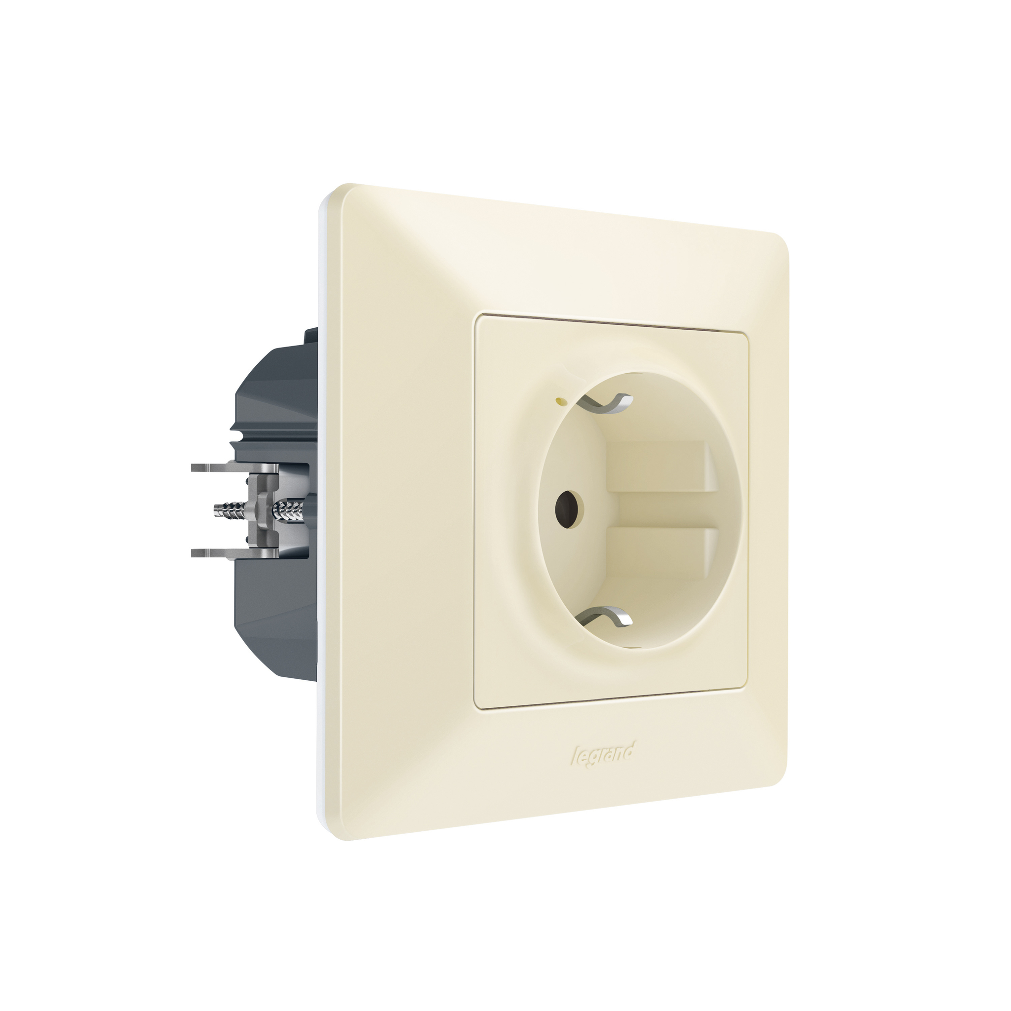 Умная розетка 2К+З 16А 230В. [752294] Legrand Valena Life with NETATMO Цвет Слоновая кость