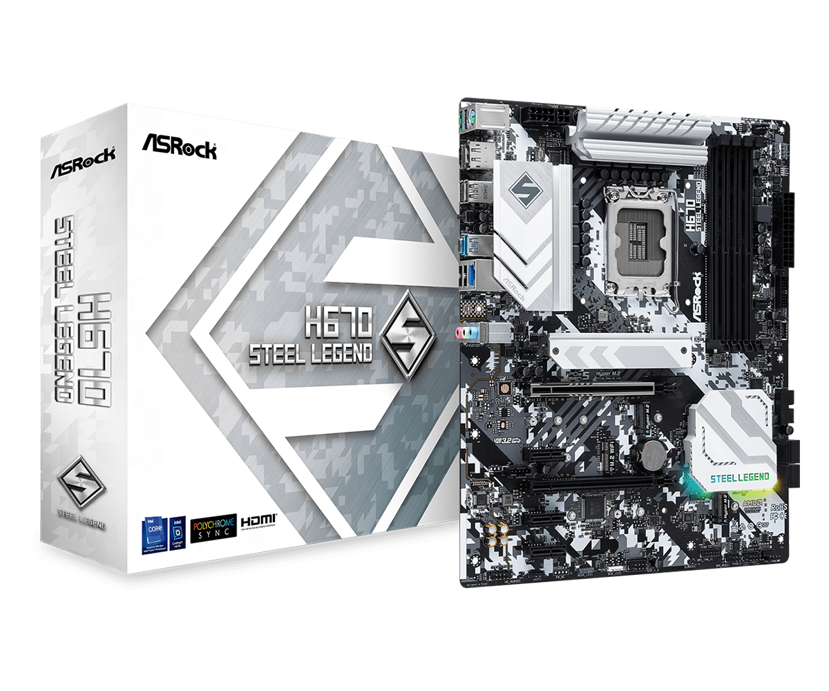 Материнская плата H670 STEEL LEGEND, RTL
