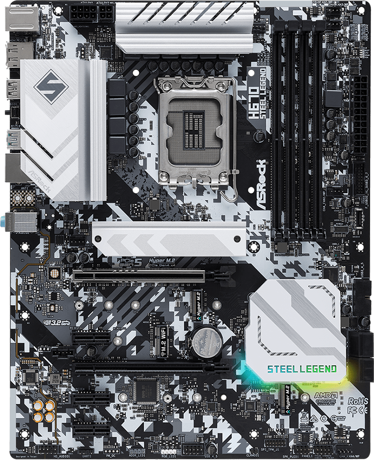 Материнская плата H670 STEEL LEGEND, RTL
