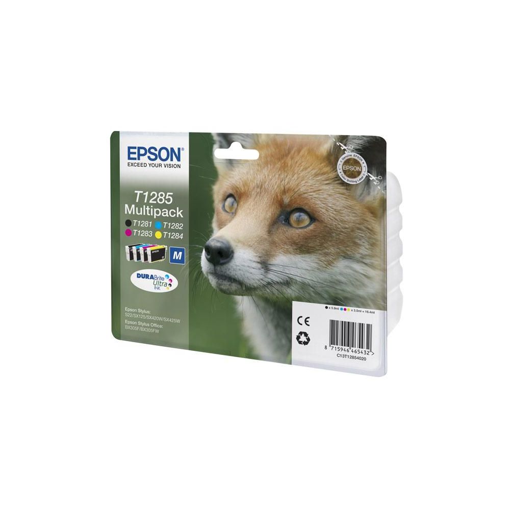 Картридж струйный Epson T1285 C13T12854012 4цв. набор для Epson S22/SX125