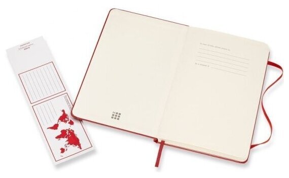 Блокнот Moleskine CLASSIC QP051F2 Medium 115x180мм 208стр. клетка твердая обложка красный