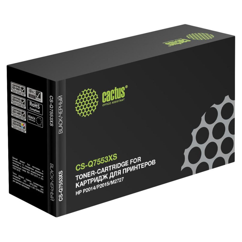Картридж Cactus CS-Q7553XS CS-Q7553XS Black