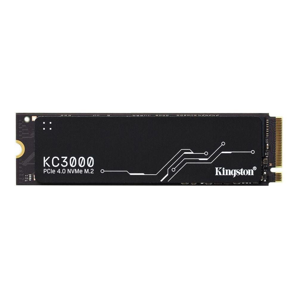 SSD M.2 Kingston 1.0Tb KC3000 Series <SKC3000S/1024G> (PCI-E 4.0 x4, up to 7000/6000Mbs, 1000000 IOPS, 3D TLC, NVMe, 800TBW, Phison E18, 22х80mm, LP graphen heatsink)