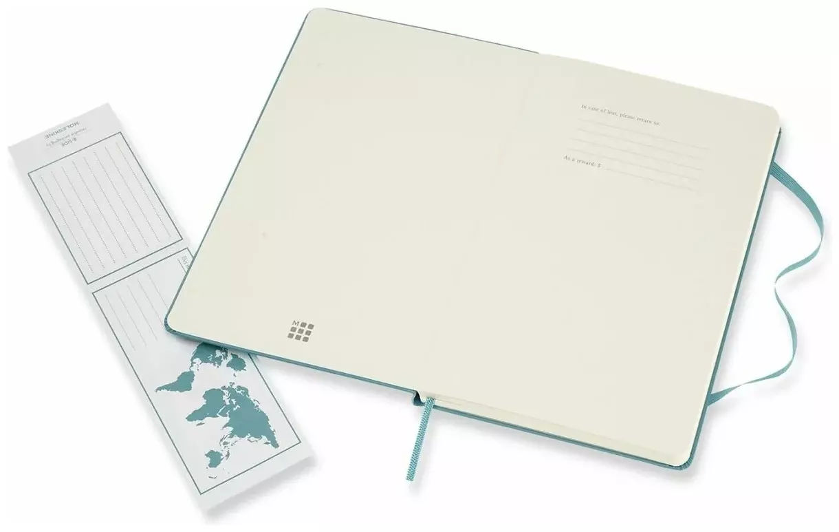 Блокнот Moleskine CLASSIC QP062B35 Large 130х210мм 240стр. нелинованный твердая обложка голубой