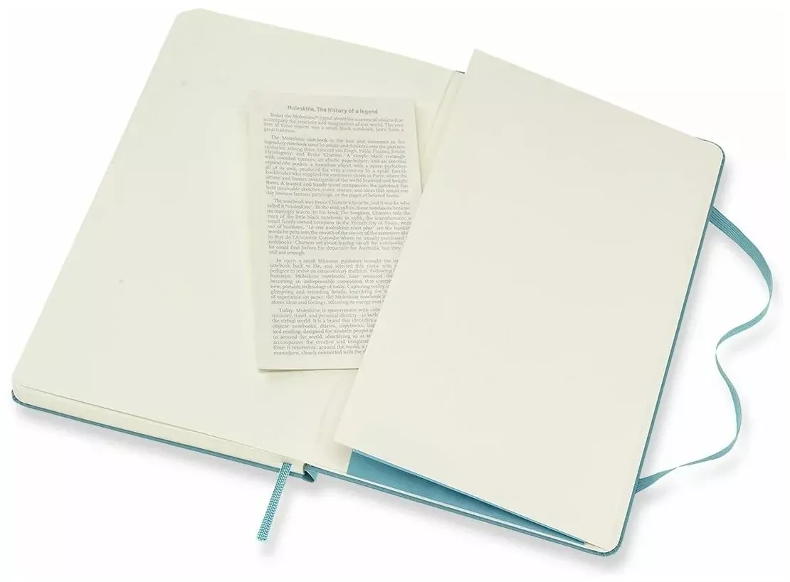 Блокнот Moleskine CLASSIC QP062B35 Large 130х210мм 240стр. нелинованный твердая обложка голубой