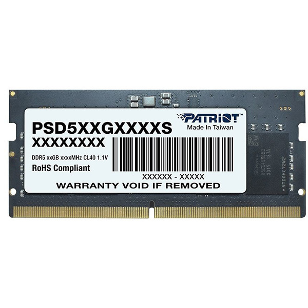 Память DDR5 32Gb 4800MHz Patriot PSD532G48002S RTL PC5-38400 CL40 SO-DIMM 260-pin 1.1В dual rank