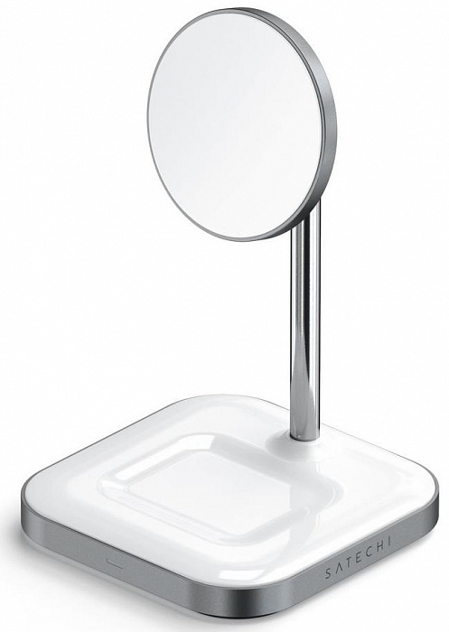 Беспроводное зарядное устройство-подставка Satechi Magnetic 2-in-1 Wireless Charging Stand