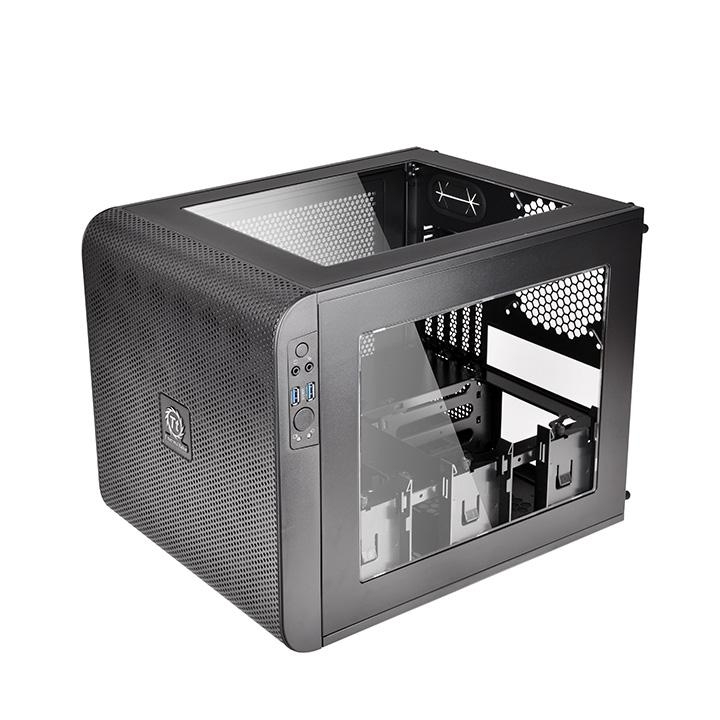 Корпус Thermaltake Core V21 черный без БП mATX 11x120mm 7x140mm 1x200mm 2xUSB3.0 audio bott PSU