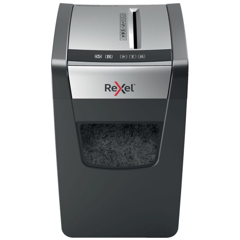 Шредер Rexel Momentum X410-SL (секр.P-4) фрагменты 10лист. 23лтр. скрепки скобы