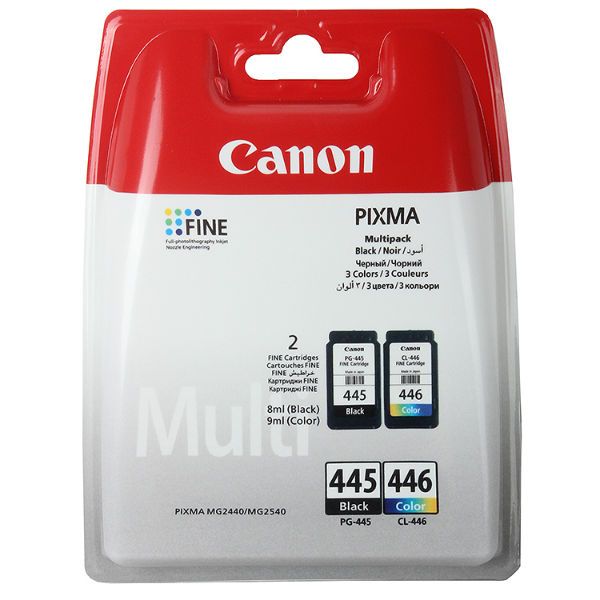 Картридж струйный Canon PG-445/CL-446 8283B004 многоцветный/черный набор для Canon MG2440/MG2540