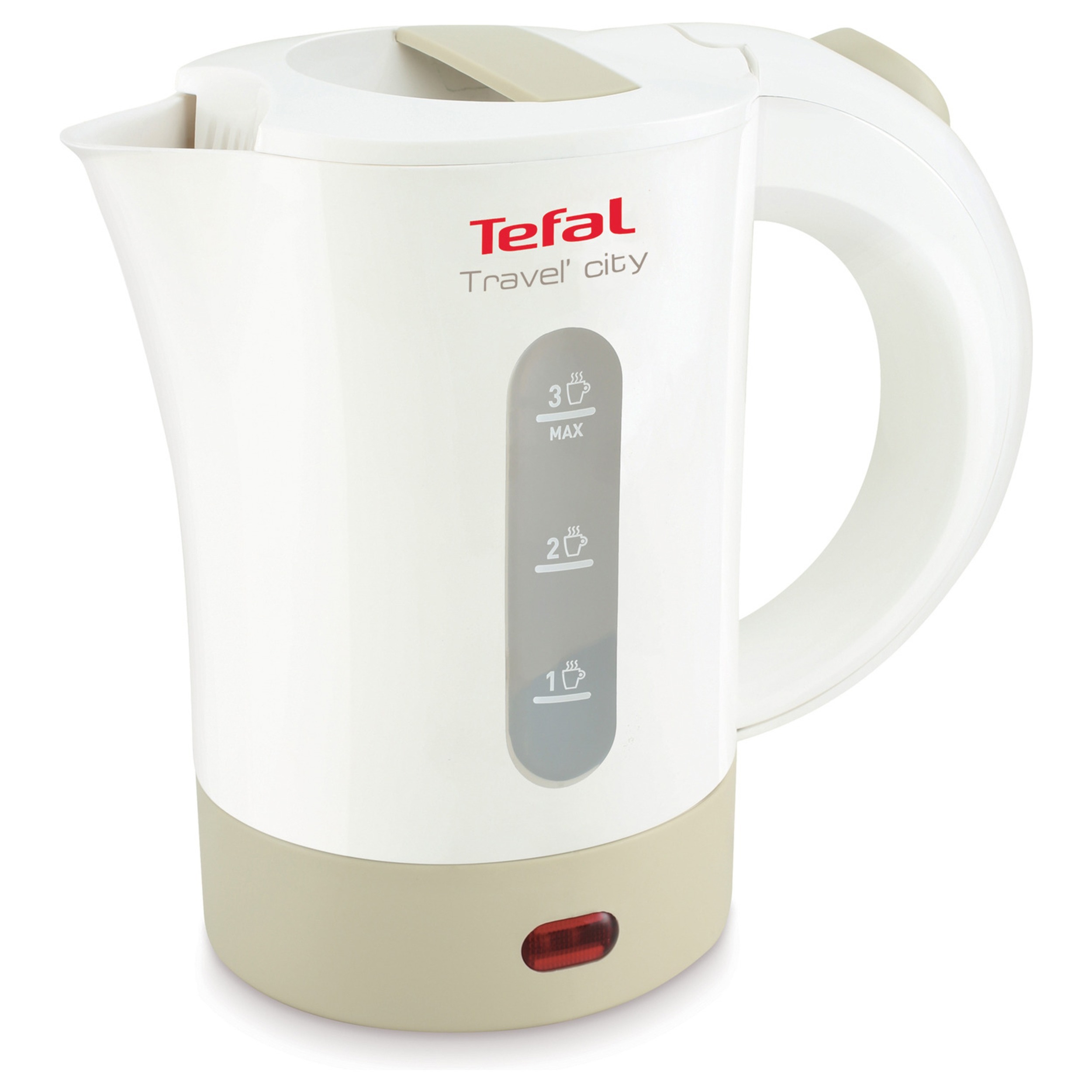 Чайник электрический TEFAL KO120130, 650Вт, белый/бежевый