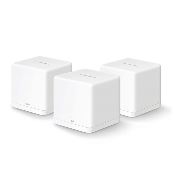 Бесшовный Mesh роутер Mercusys Halo H30G(3-pack) AC1300 10/100/1000BASE-TX белый (упак.:3шт)