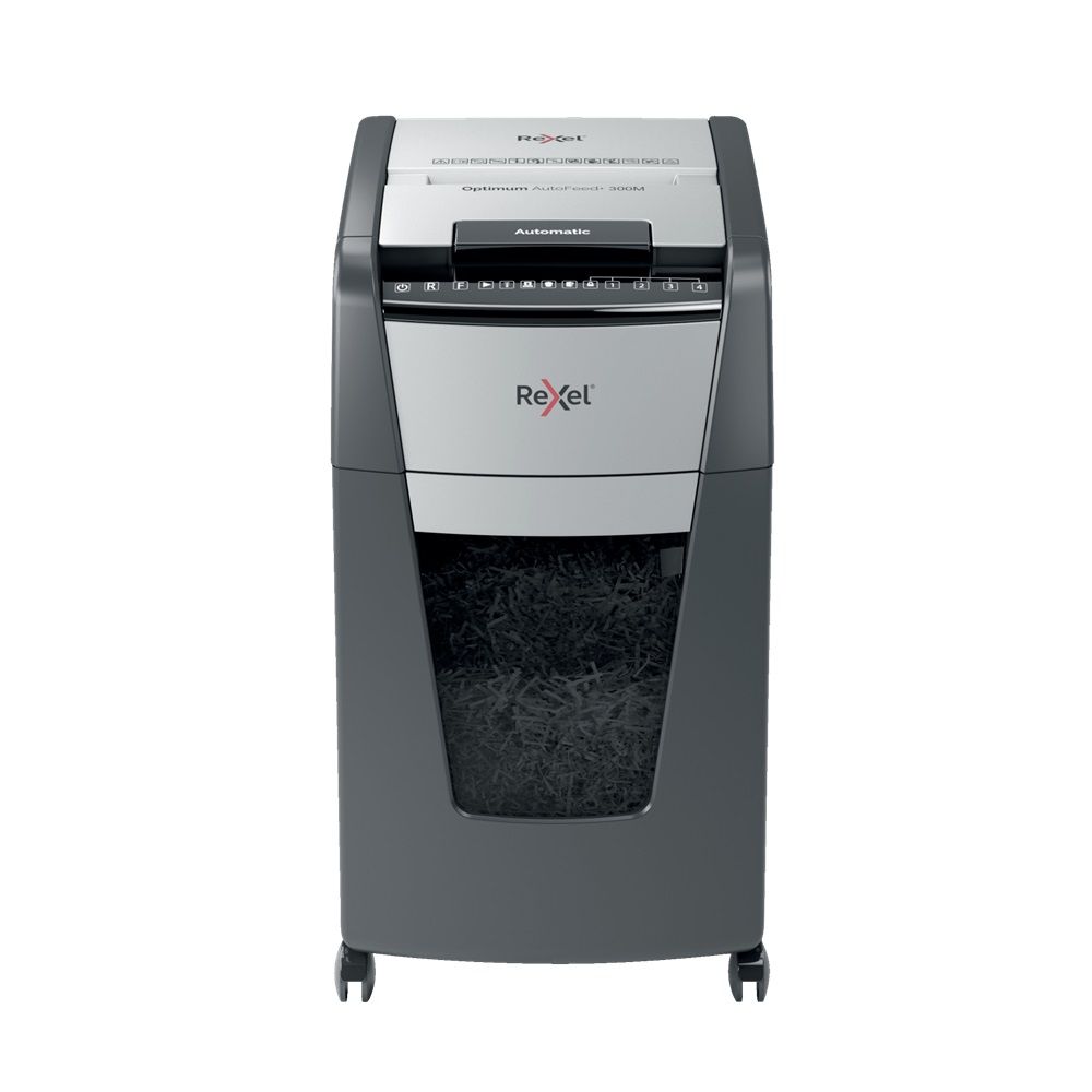 Шредер Rexel Optimum AutoFeed 300X черный с автоподачей (секр.P-4)