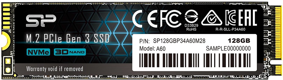 SSD M.2 Silicon Power 128GB A60 <SP128GBP34A60M28>