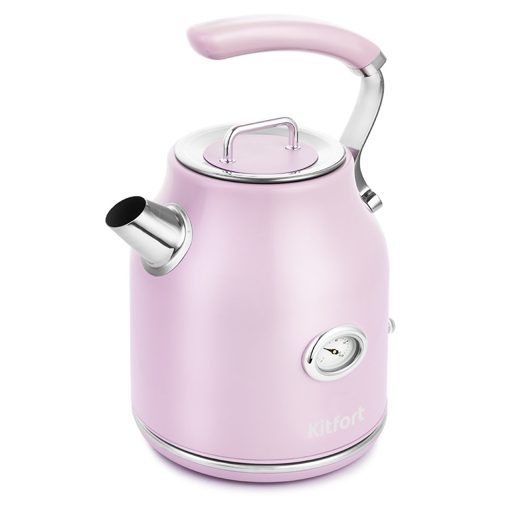 Чайник электрический Kitfort КТ-663-3 1.7л. 2200Вт розовый (корпус: металл)