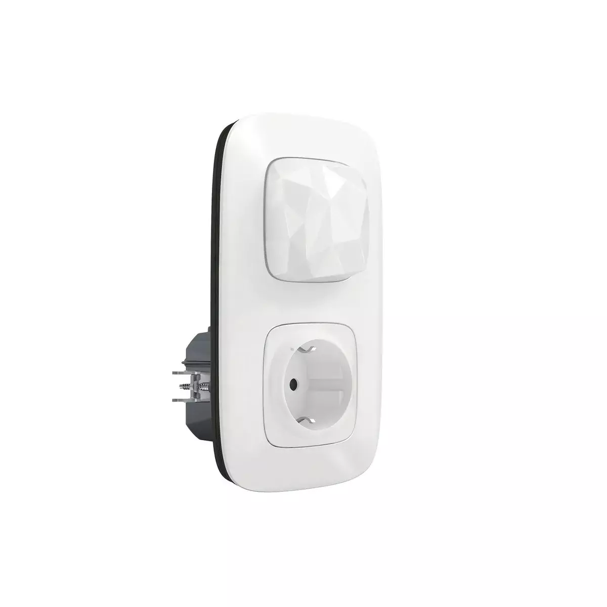 Коллекция умных устройств Valena Allure with NETATMO. Стартовый пакет. Шлюз WiFi + умная розетка 2К+З 16А 230В + главный беспроводной выключатель "Я дома/Я вне дома". Цвет Белый