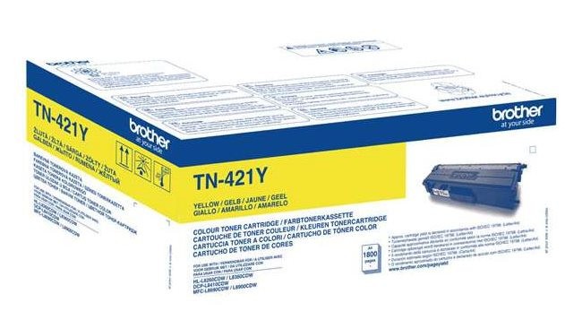 Картридж лазерный Brother TN421Y желтый (1800стр.)