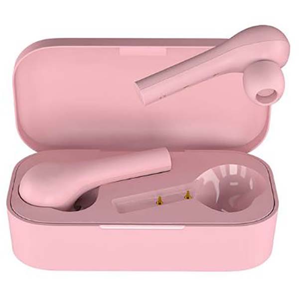 Наушники Hiper TWS PULL Pink Bluetooth 5.0 гарнитура Li-Pol 2x40mAh+400mAh, розовый