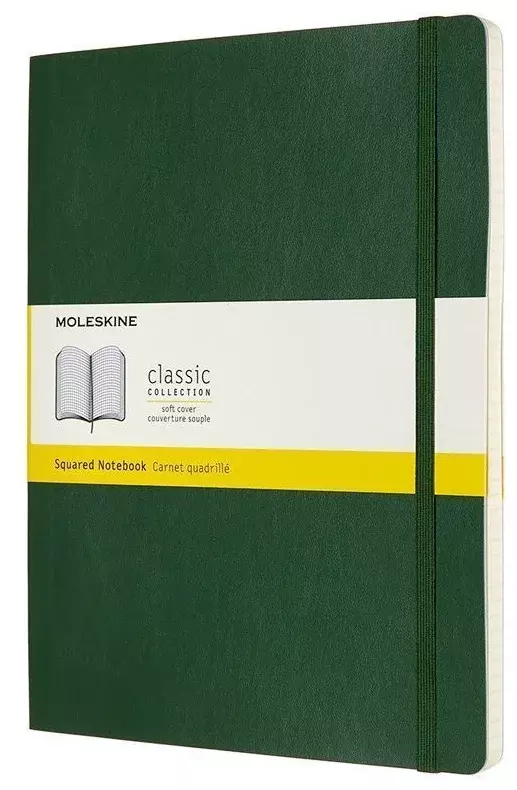 Блокнот Moleskine CLASSIC QP090K15 XLarge 190х250мм 192стр. линейка твердая обложка зеленый