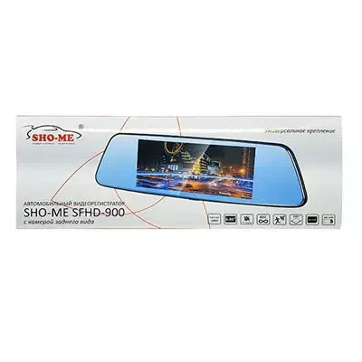 Видеорегистратор Sho-Me SFHD-900 черный 1080x1996 1080p 140гр. NTK96658