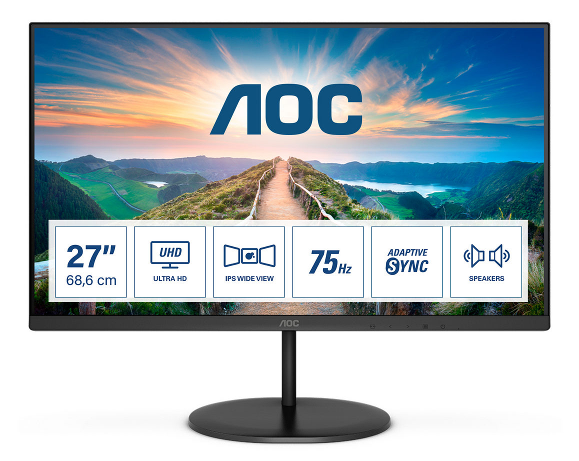 Монитор AOC U27V4EA Black