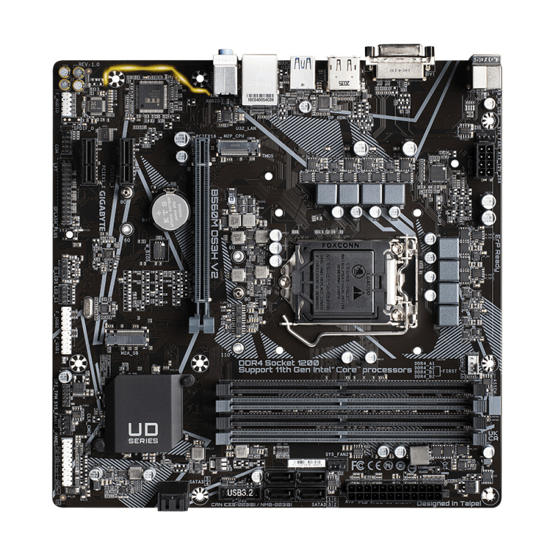 GIGABYTE B560M DS3H V2 S1200 B560 DDR4 mATX VGA/DP/HDMI