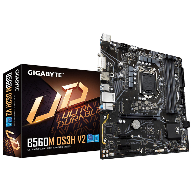 GIGABYTE B560M DS3H V2 S1200 B560 DDR4 mATX VGA/DP/HDMI