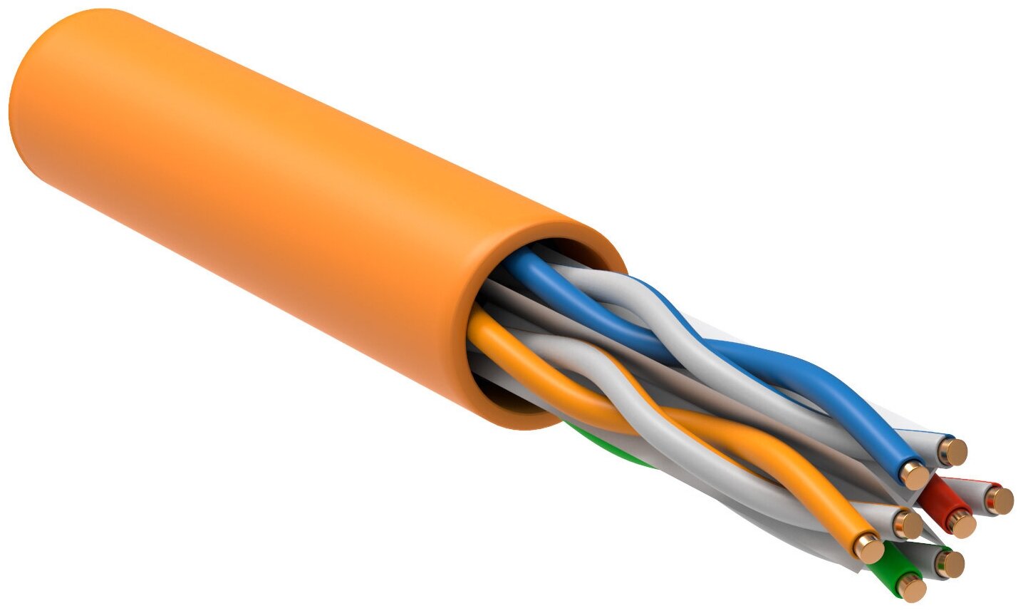 Кабель ITK LC1-C604-127 кат.6 U/UTP не экранированный 4X2X23AWG LSZH внутренний 305м оранжевый