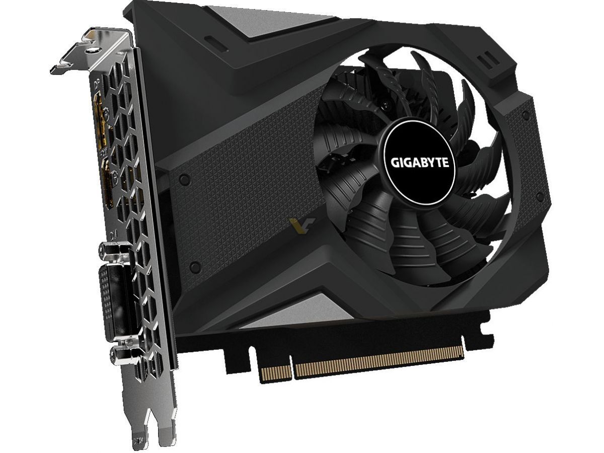 Видеокарта Gigabyte PCI-E GV-N1630OC-4GD NVIDIA GeForce GTX 1630 4096Mb 64 GDDR6 1815/12000 DVIx1 HDMIx1 DPx1 HDCP Ret